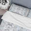 Damas bleu et gris - ensemble de housse de couette abstrait - microfibre de polyester-463850008