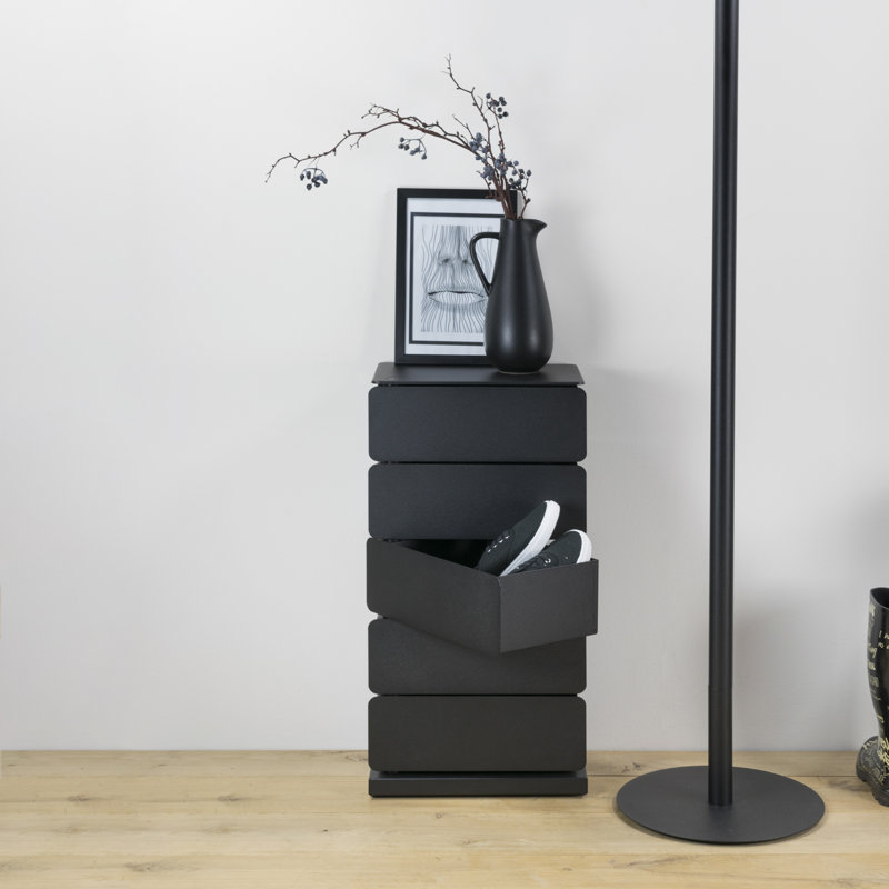 Joey Metal 93.98cm W 5 - Drawer Chest of Drawers