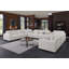 Canapé modulaire d'angle rembourré moderne avec deux consoles Cloud-584903617