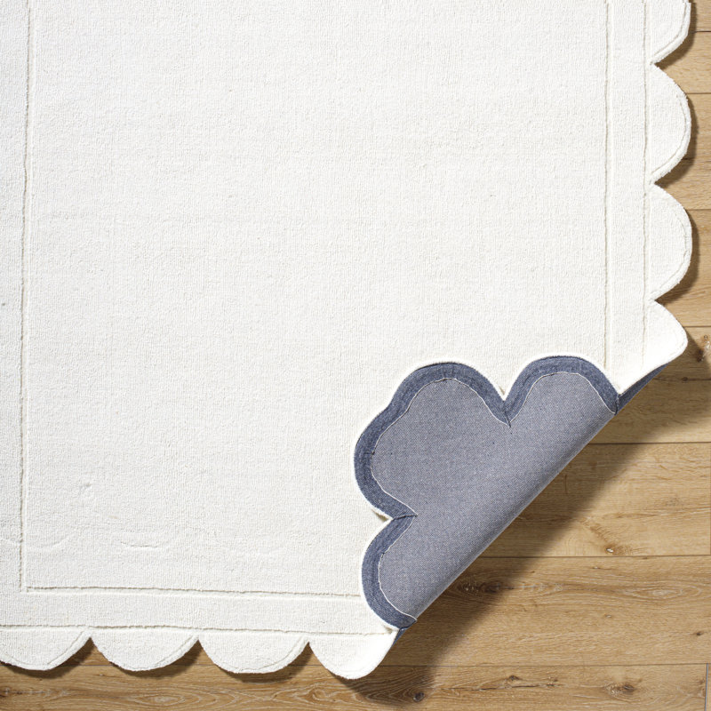 Tapis festonné en laine Harwich, Novateur 8 pi x 10 pi