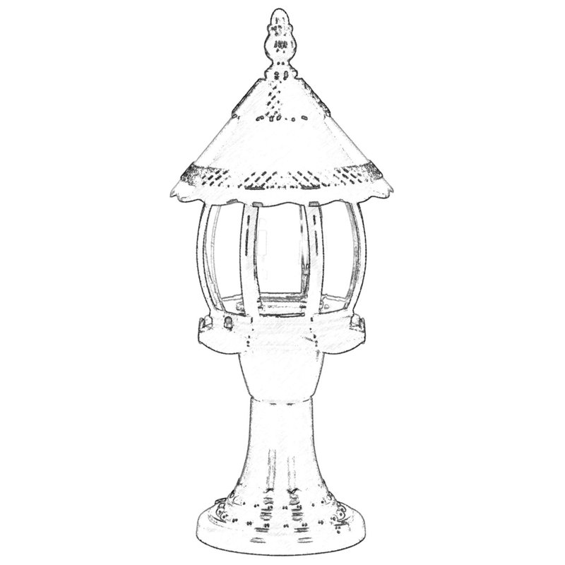 Outdoor Wall Lamp, Black ABS Body, 20 cm Diameter x 20.9 inches Length | E27 Socket, Max 40W | IP65 Waterproof, Ideal for Traditional & Industrial Spaces | Durable Polycarbonate Cap, Nostalgic Design