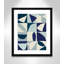 «Hestia Yellow Mayan I Blue Version» par Isabelle Z - Art encadré avec carton 4 plis-86565044-86565042