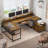 Keon U-Shaped Computer Desk with Power Outlet-801647122