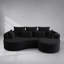 Canapé d'angle surdimensionné moderne en chenille, avec assise extra profonde et large, 7 coussins et combinaison libre pour salon et chambre-1933606161-1933606163