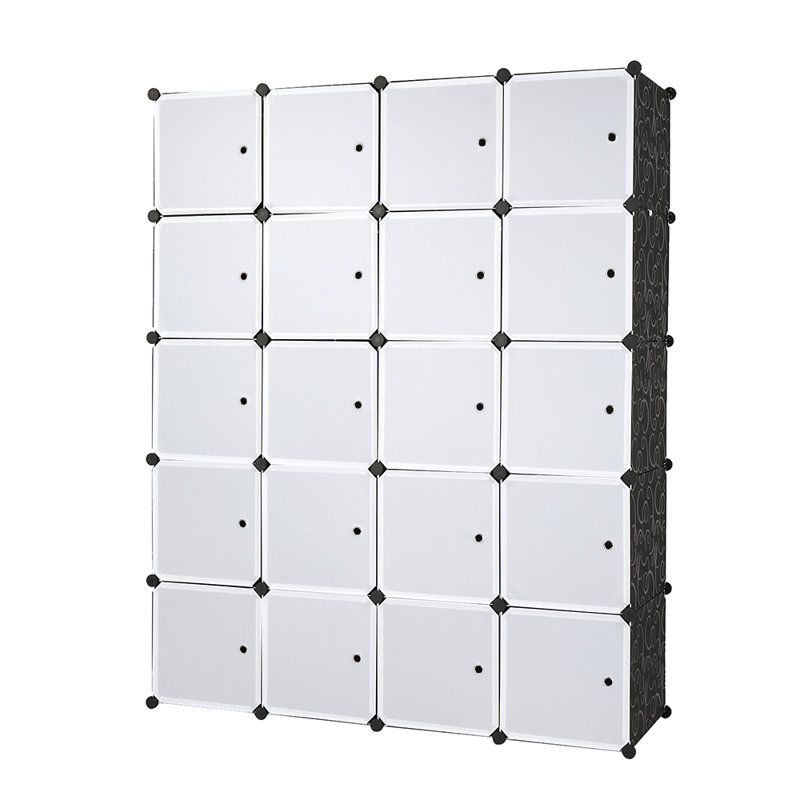 Hugley 20 Door Plastic Wardrobe