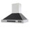 KUCHT Professional 36 po. Hotte de cuisine murale 900 pi³ / min en noir