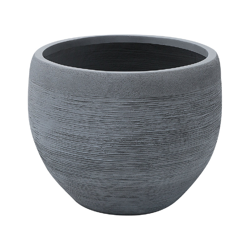 Atziry Pot Planter, 39cm H x 50cm W x 50cm D, Grey