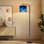 Lampe sur pied à arc avec abat-jour réglable Night Sky Stars Lampe sur pied 3 températures de couleur à intensité variable pour lampe