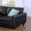 Canapé modulaire en similicuir avec repose-pieds-1879186109