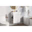 Meuble-lavabo flottant moderne de 21,6 po avec lavabo en céramique - parfait pour les petites salles de bain, rangement à droite-104848732