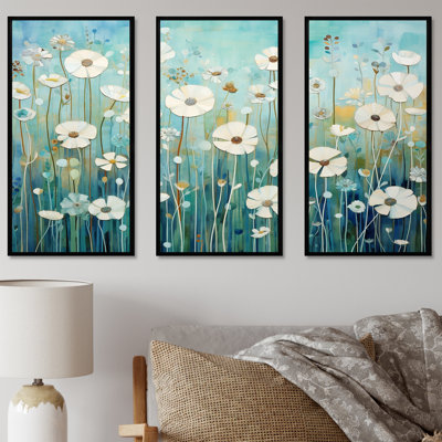«Refreshing Flower Lagoon», ensemble d'art sur toile
