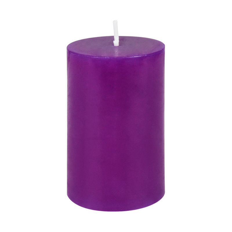 Bougie flottante non parfumée, 1, Violet, 2 po x 3 po