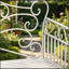 Banc en métal élégant pour le jardin et le porche