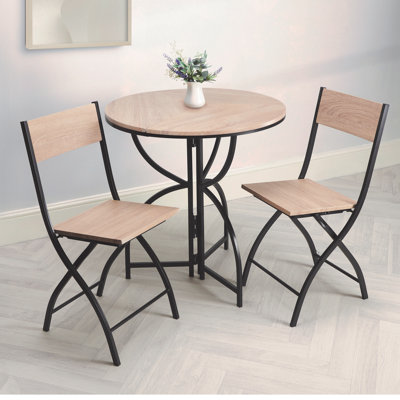 Pursell 2-Person Folding Bistro Set
