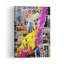 Vivid Urban Layers Abstract Bold Colorful Urban Wall Art Print 1 Piece Wrapped Canvas Wall Art-850377602