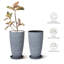 Ensemble de 2 pots à fleurs hauts et ronds-878031881-848505877
