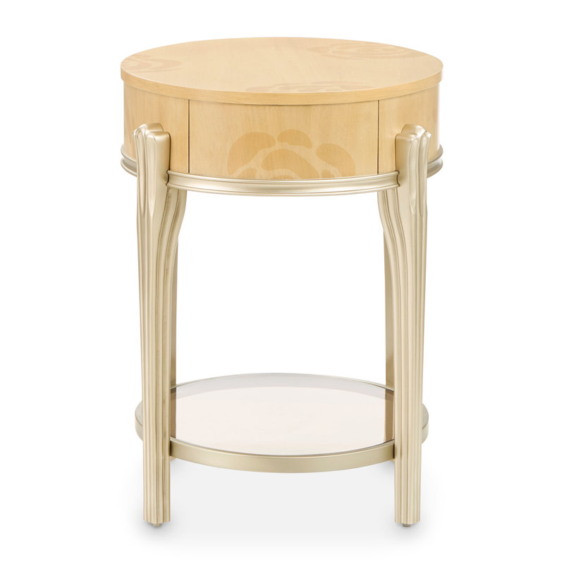 Camellia Field Caramel End Table