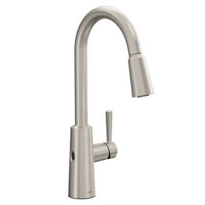 Moen Riley Single Handle MotionSense Wave Pull Down Kitchen Faucet with Power Clean Technology