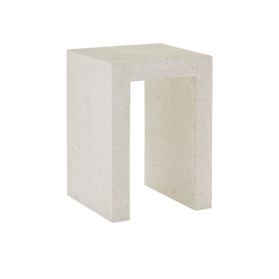 Carson - Table d'appoint - Terrazzo ivoire