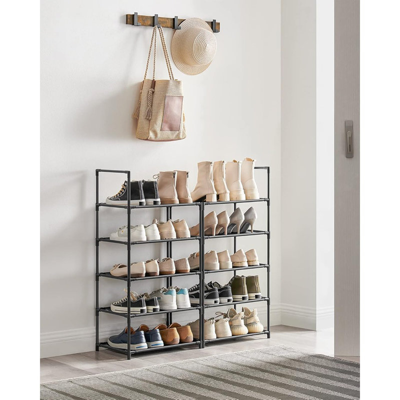 Range-chaussures, étagère à chaussures à 10 niveaux, range-chaussures