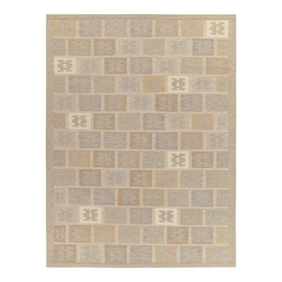 Scandinavian Wool Geometric Area Rug