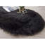 Tapis noir en fausse fourrure-77438961