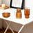 Set Of 10 Glass Taper Candle Holders, Modern Ribbed Candlestick Holders For Table Centerpiece And Dining Room Decor-701773835