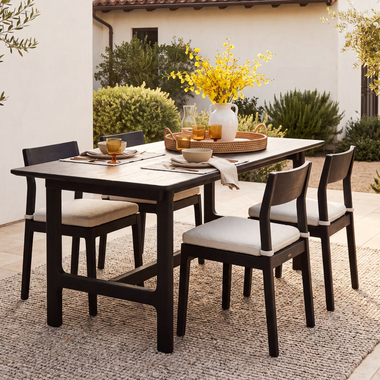 Dawn 66.93 " Teak, Black