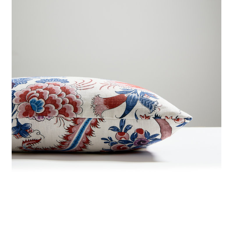 The MET x The House of Scalamandre Met Palampore Pillow, Red Multi