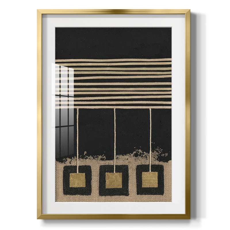 Golden Pendulums II - impression encadrée, H 25,5 po x l 17,5 po, Doré