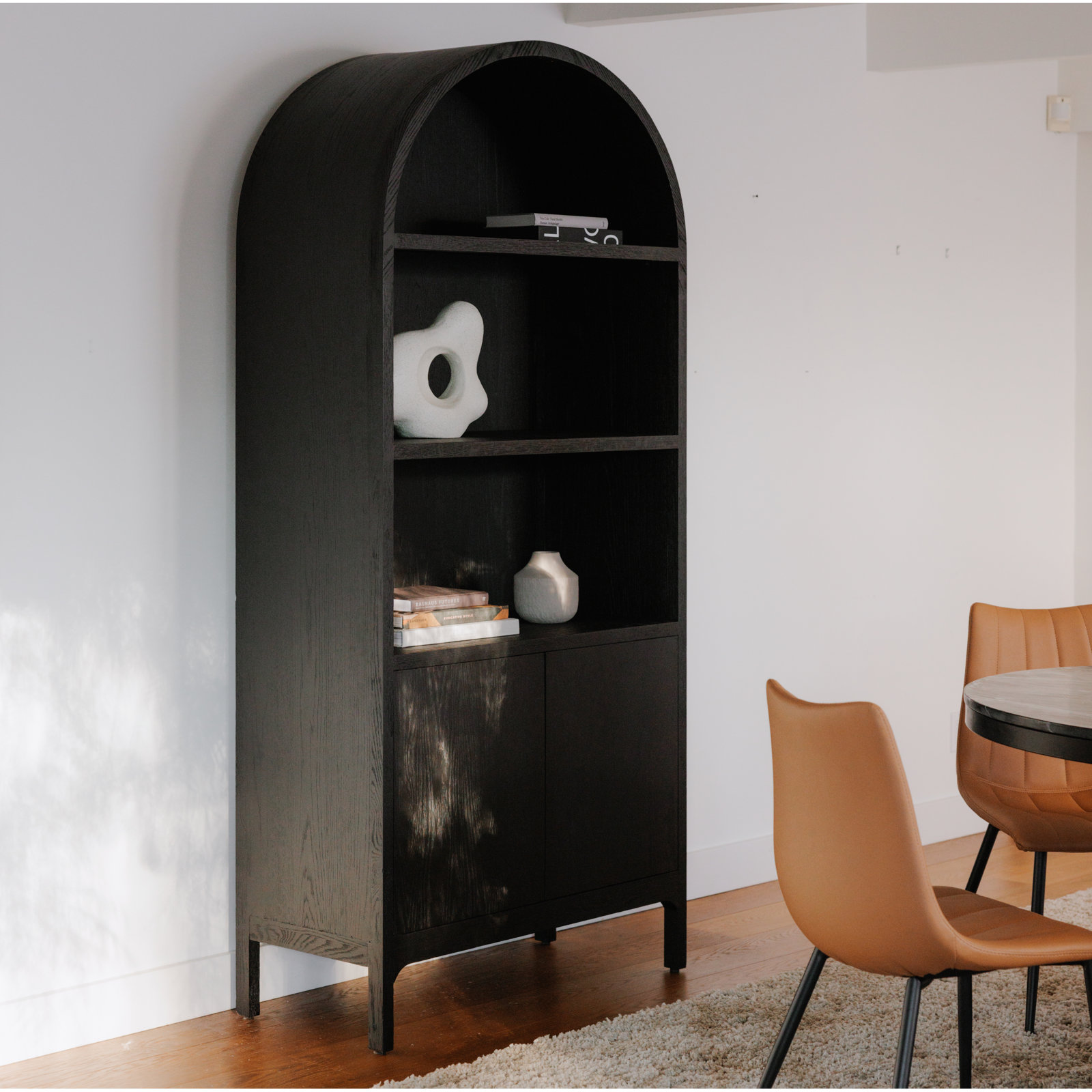 Keten 2-Door Accent Cabinet,  Black