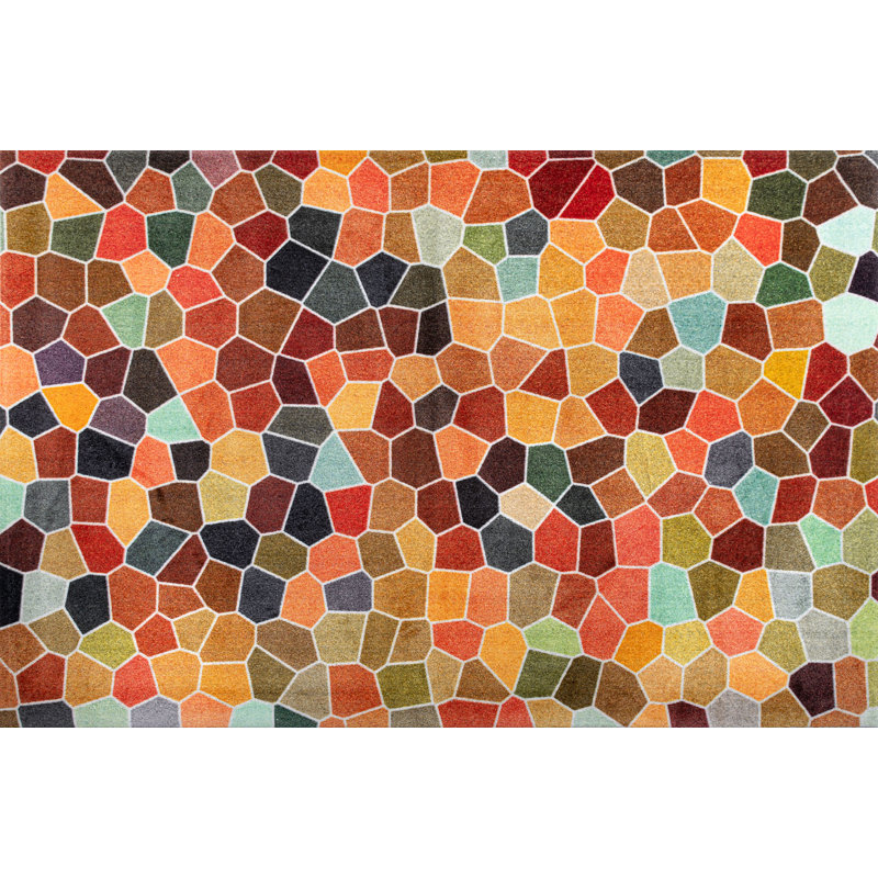 Splendour Non-Slip Geometric Indoor Doormat, Rectangular 140 x 200cm