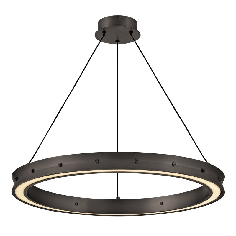 ALTHEA Chandelier, Satin Black, 22.25" H x 26" W x 26" D