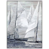 Tall Ships by Lawrence Behunek - Painting on Canvas