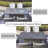 Moda 70 In. X 39 In. X 27 In. Rectangular Wicker Outdoor Gas Fire Pits Dining Setx