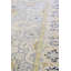Tapis unique bleu marine / ivoire / jaune 6 pi 10 po x 9 pi 5 po Agara