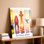 «Christian Heaven Clouds Sun Rays Doves Three Crosses», reproduction d'art sur toile