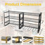 4 -Tier 8 Slots Wall Mount Power Tool Organiser Rack Garage Tool Holder Organiser Rack