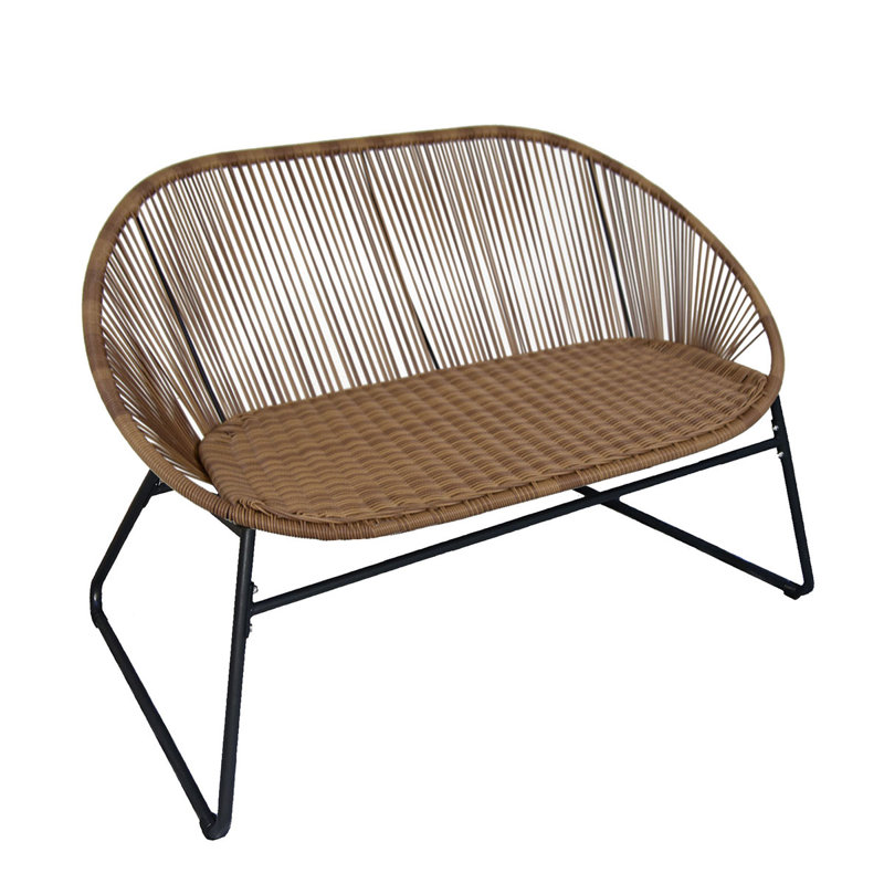 Egishe Rattan Traditional Bench, Natural