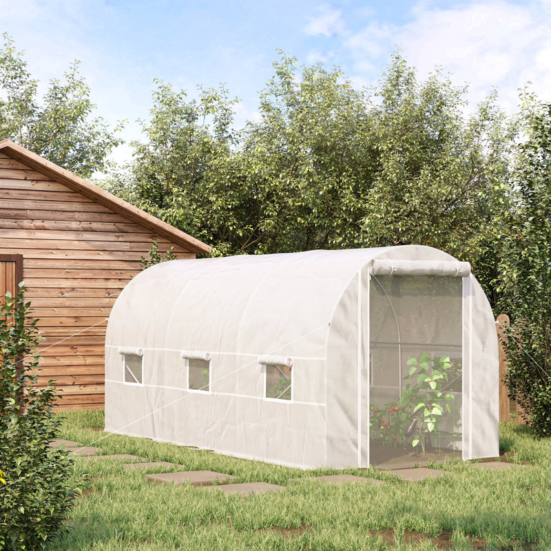 Hobby Greenhouse, Green , 2.6''H x 6.6''W x 3.3''D