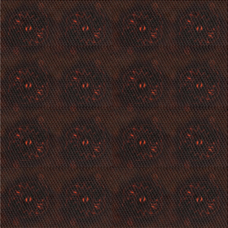 Tapis de zone noire à motifs, Carré 8 pi