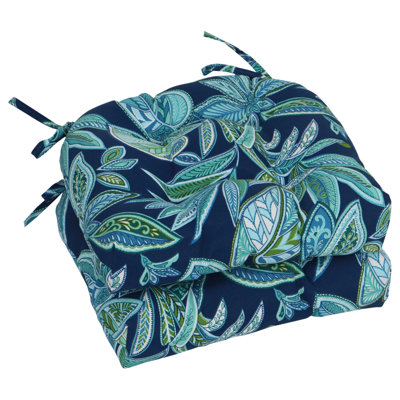 Ensemble de 2 coussins de chaise d'extérieur à dossier arrondi 16 pouces (ensemble de 2)