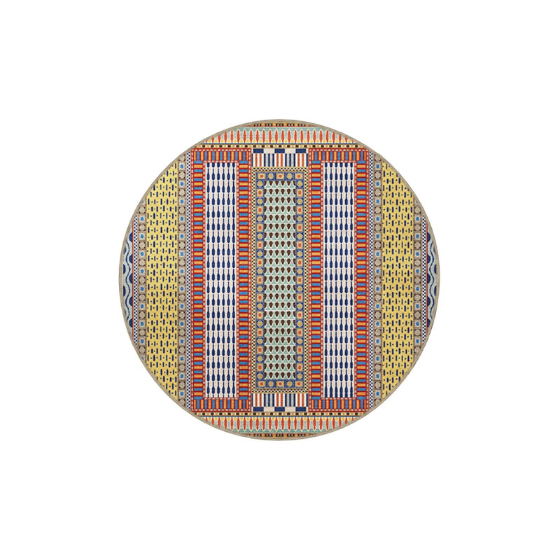 Multicolored Traditional Motif Ethnic Patterned Vintage Decorative Carpet, Rectangle 2'4" x 4'