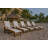 American Furniture Classics HDPE Outdoor Chaise Lounge Chair In Seashell And Antique Mahogany-1400636658