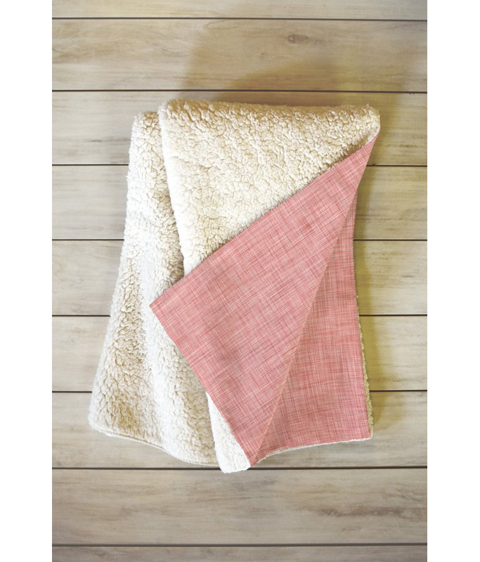 Holli Zollinger Throw Blanket, 80" L x 60" W, Pink