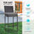 Aize Polyethylene (PE) Wicker Outdoor 27.5'' Bar Stool with Cushion
