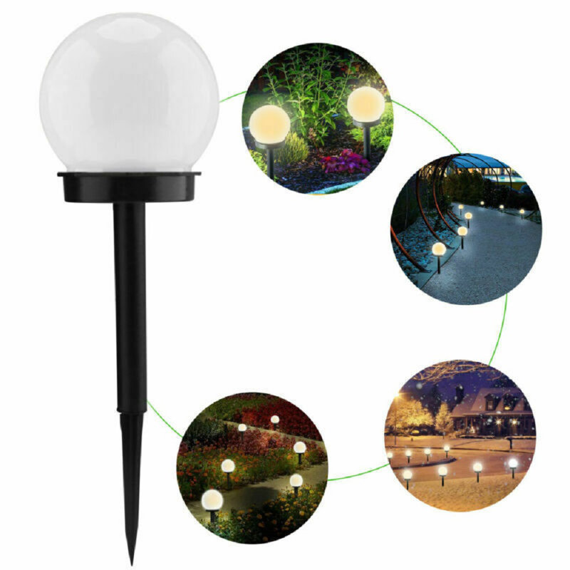 Satin Black Solar Powered Integrated LED Pathway Light Kit