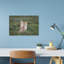 Watchful Cheetah Pair Serene Contemporary Cat Nature Wildlife Wall Art Print-372929464