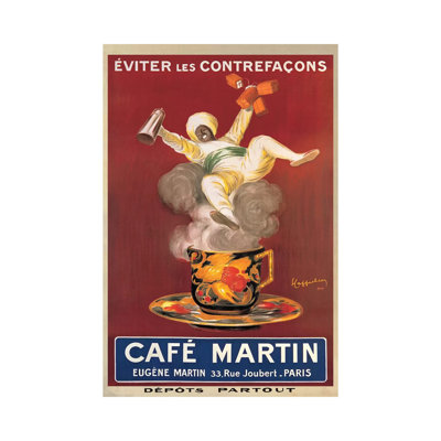 Cafe Martin, 1921 by Leonetto Cappiello - Poster on Canvas