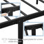 Valour Bed Frames Metal Platform Bed with Headboard-687010994-686137903